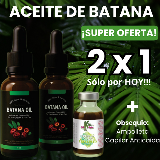 Oferta 2×1 Aceite de Batana Oil® + Obsequio premium 🎁