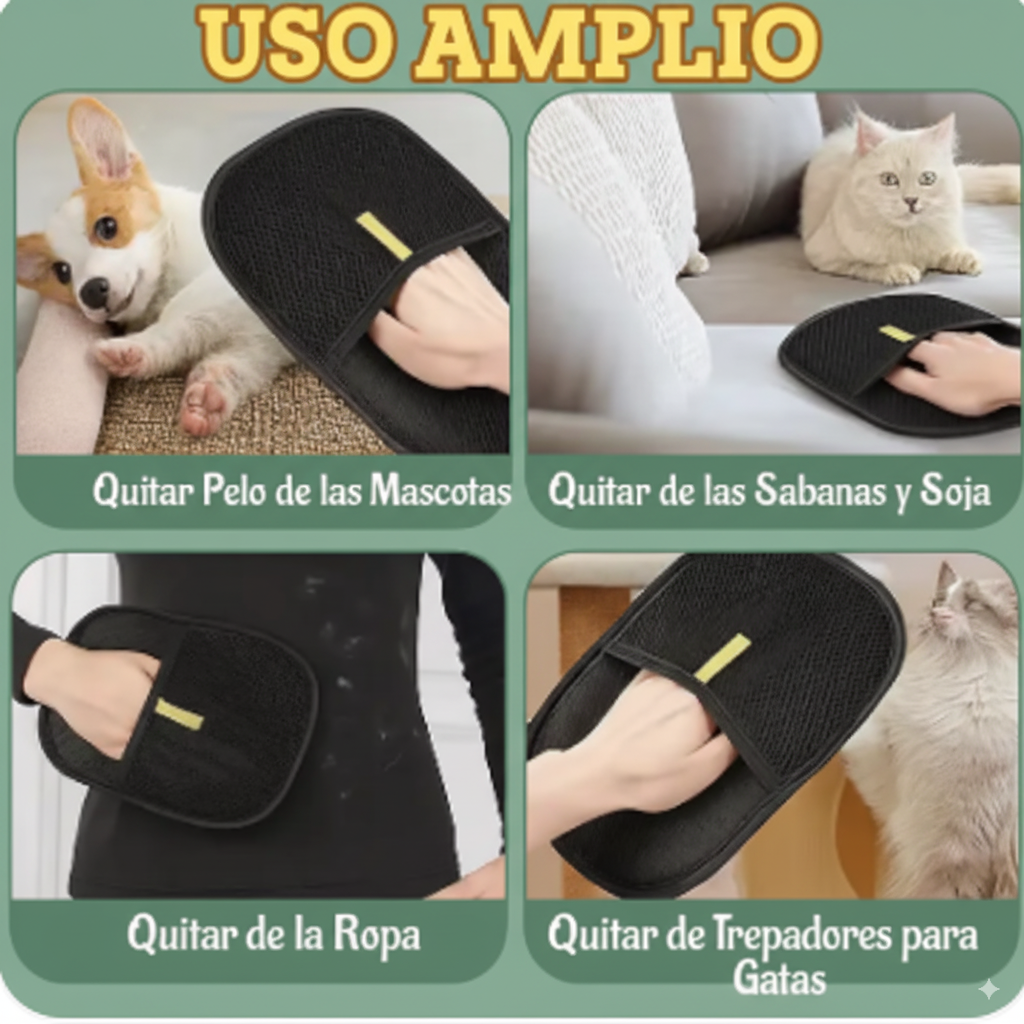 Oferta 2x1 Guante Quitapelos & Antimotas™: Lo que más molesta, ¡por fin resuelto!