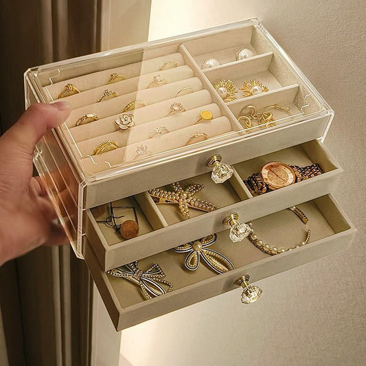 Joyero Organizador 3 Niveles®: Ordena y Protege tus Joyas con Estilo